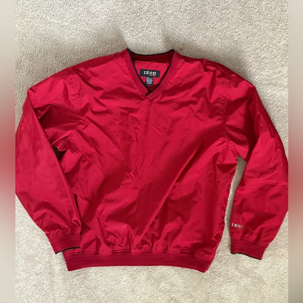 IZOD XFG V-Neck Pullover Windbreaker Men’s Large
